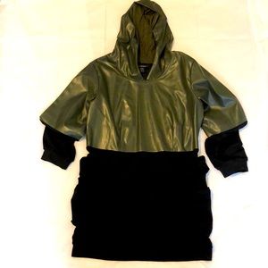 Ashley Stewart Green/Black Dress, 12, 65% Polyester 30% Rayon